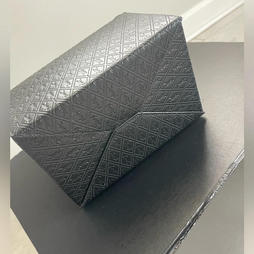 YSL Bag Saint Laurent Take-Away Leather Tote Bag Black Rare Authentic - Picture 5 of 9